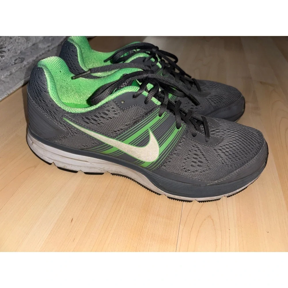 Nike Air Zoom Pegasus 29 Running Shoes Men's Size 12 Green Gray Running Athletic